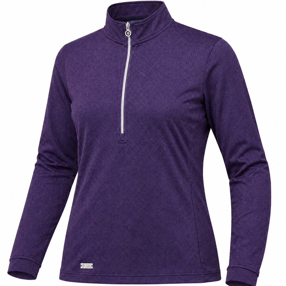 Half Zip Printed Top Layer