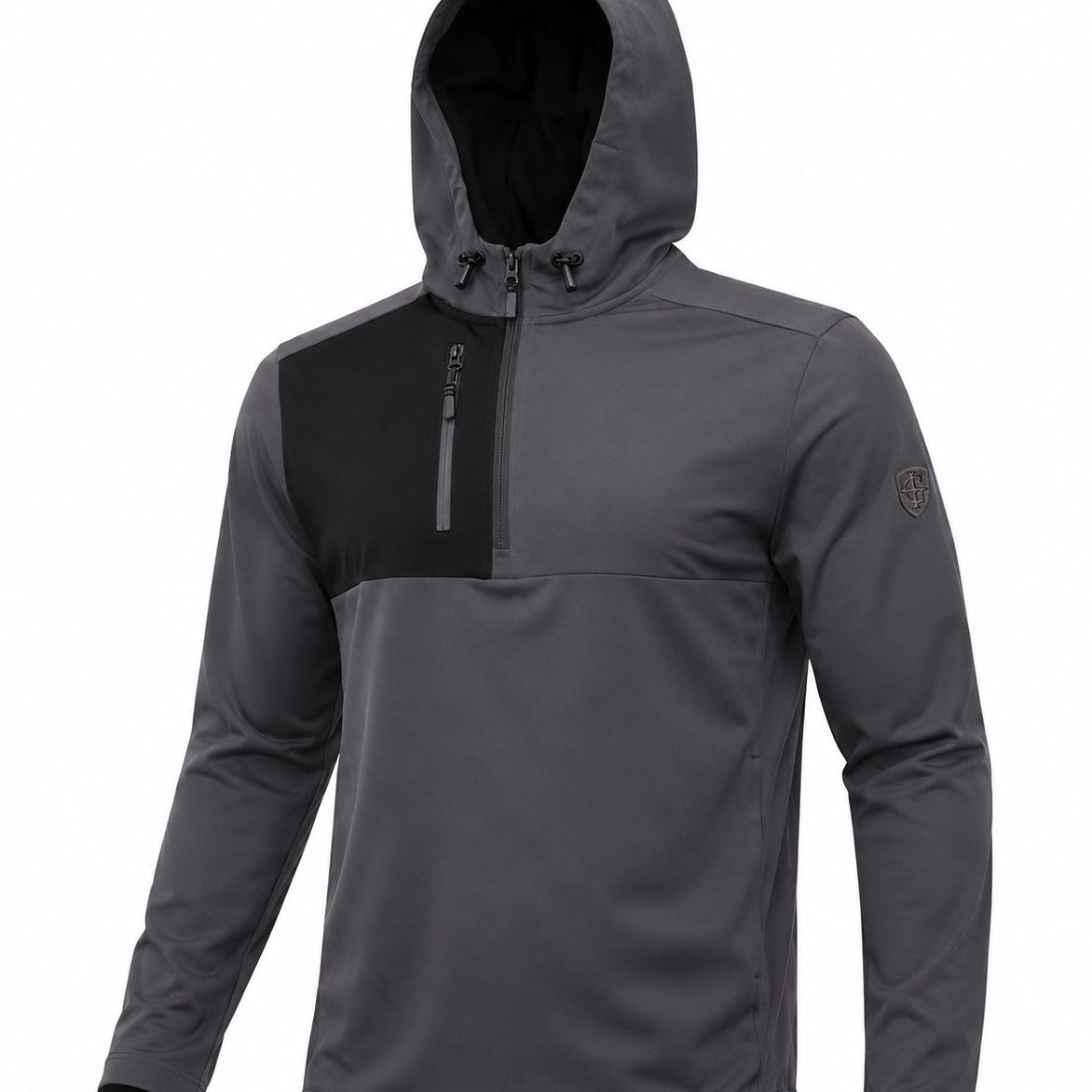 Zip Colour Block Hoody