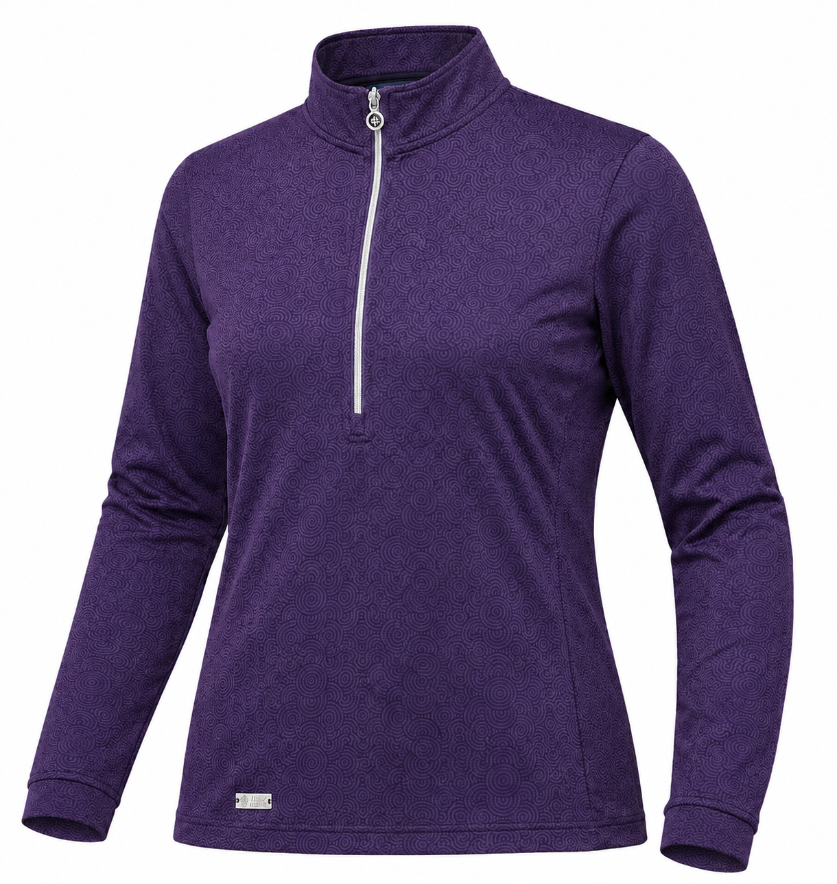 Half Zip Printed Top Layer