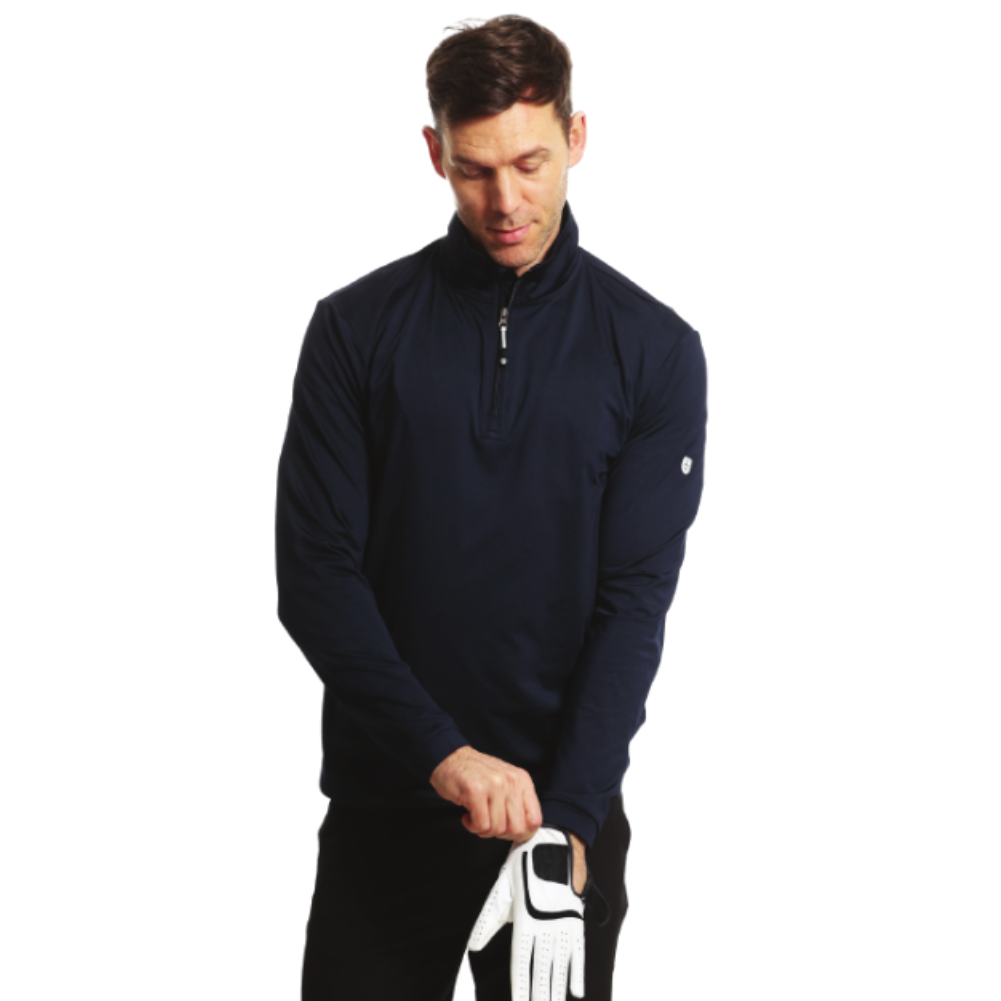 Pull De Golf Island Green Homme – Capuche, Noir/charcoal, Taille Large (neuf)