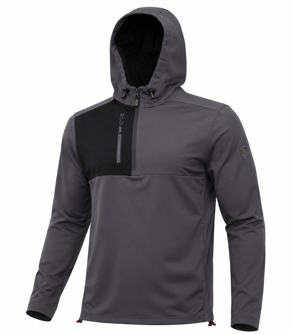 Zip Colour Block Hoody