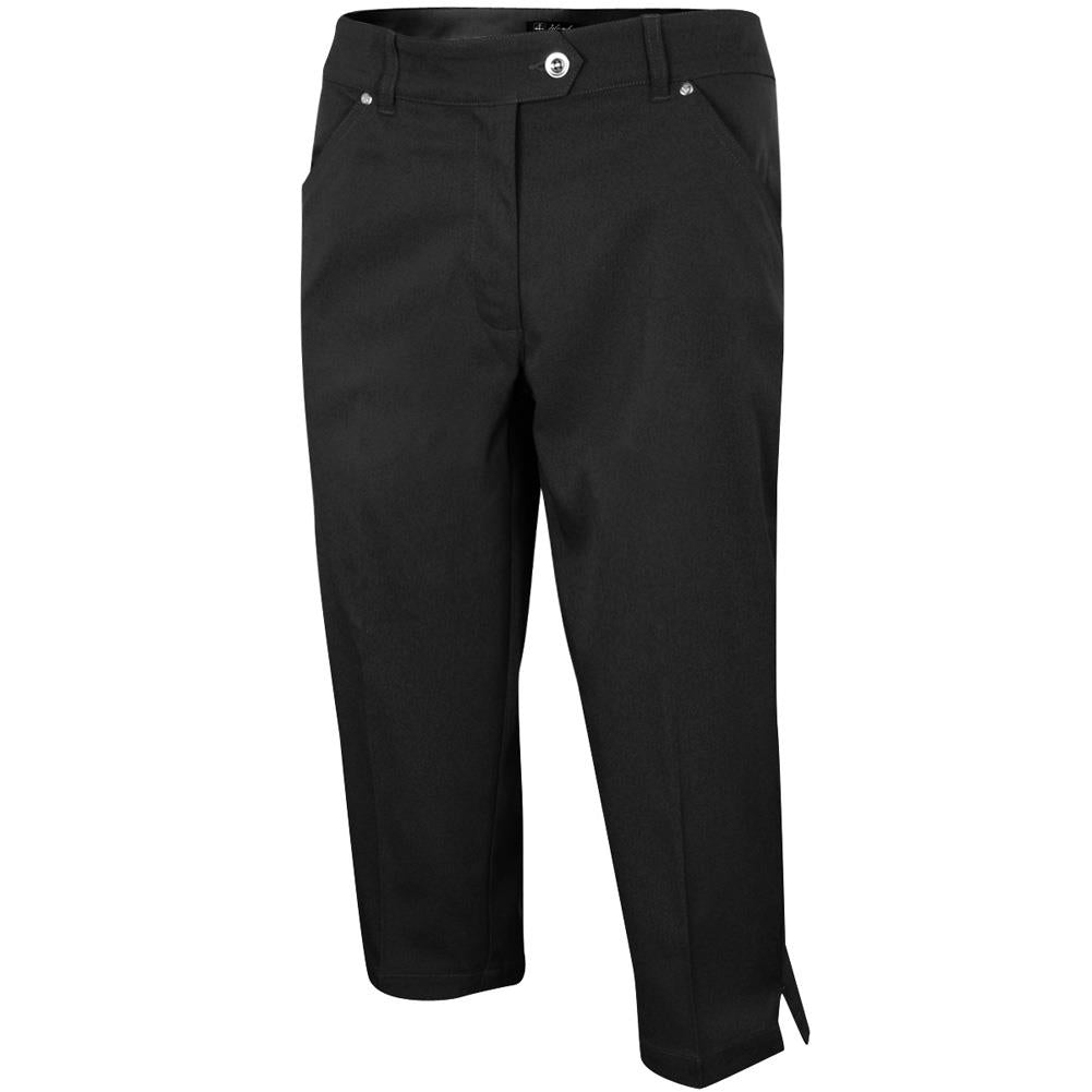 Ladies navy deals capri trousers