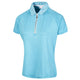 Zip Neck Floral Print Collar Polo Shirt